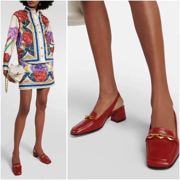 New Jimmy Choo Diamond Tilda 45 patent leather slingback pumps $925 41 - Picture 4 of 13